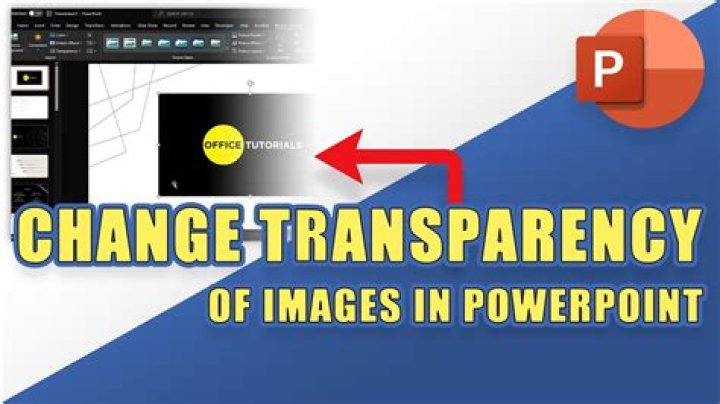 How to change transparency in powerpoint