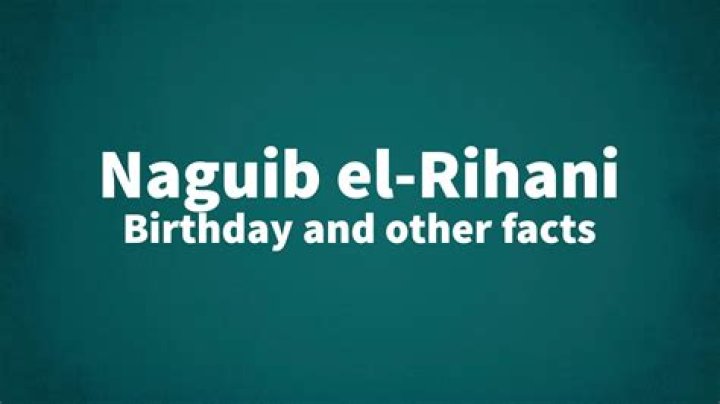 Naguib El-Rihani - Net Worth, Age, Height, Birthday, Bio, Wiki!