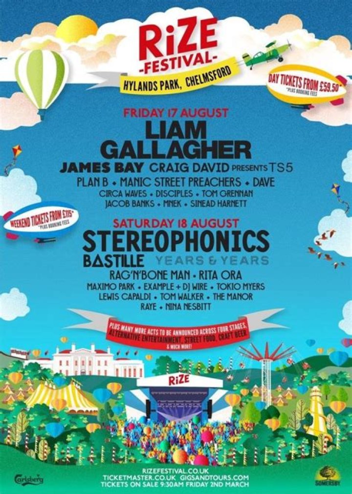 RiZE Festival, V Fest’s replacement, announces line up