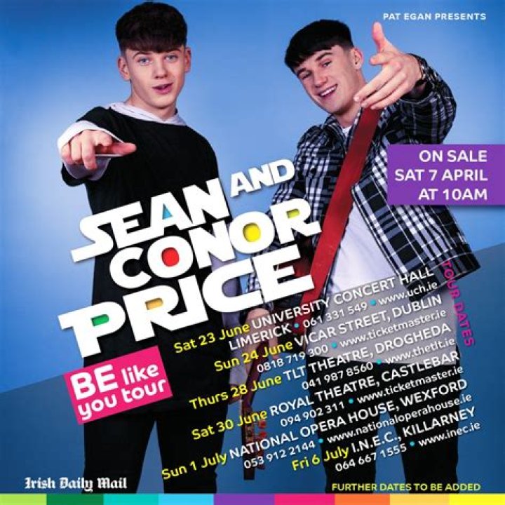 Sean & Conor Price Unveil 2019 Headline Tour
