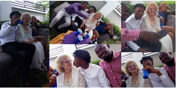 Young Man Spotted Locking Lips With His “Oyibo” Granny Lover-Watch